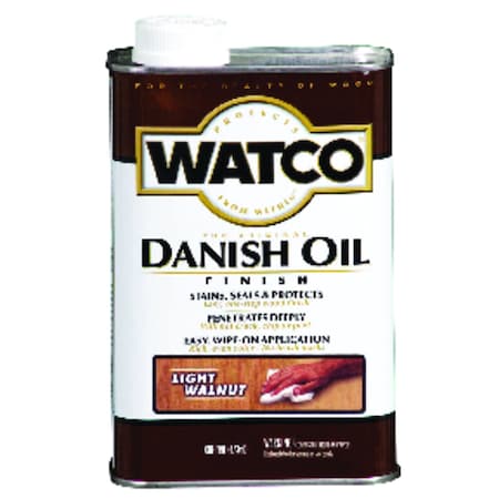 Watco Watco Transparent Light Walnut Oil-Based Danish Oil 1 pt 65551